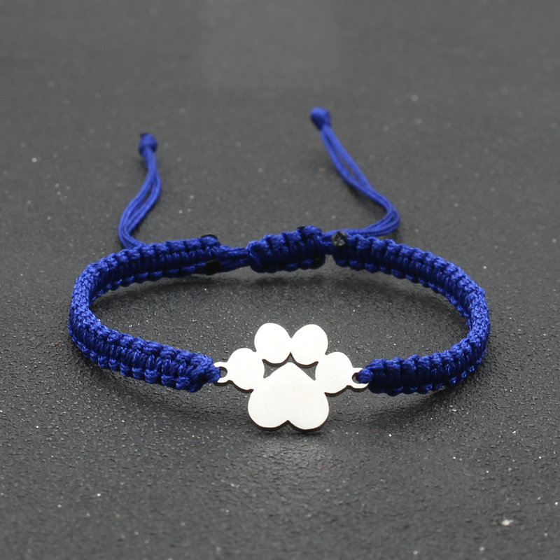Roestvrij staal Bear Claw bedelarmband Lovers' Lucky handgemaakte gevlochten verstelbare vriendschapsarmbanden voor dames heren koppels