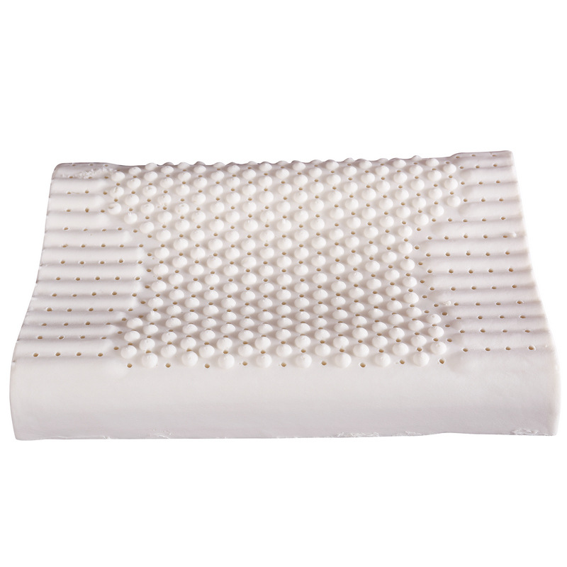 Natuurlijke Latex Memory Foam Kussen Nek Massage Wolf Tanden Kussen Met Katoenen Kussensloop Gezondheidszorg Beddengoed Voor Oude Man PC002: 60x40x10cm