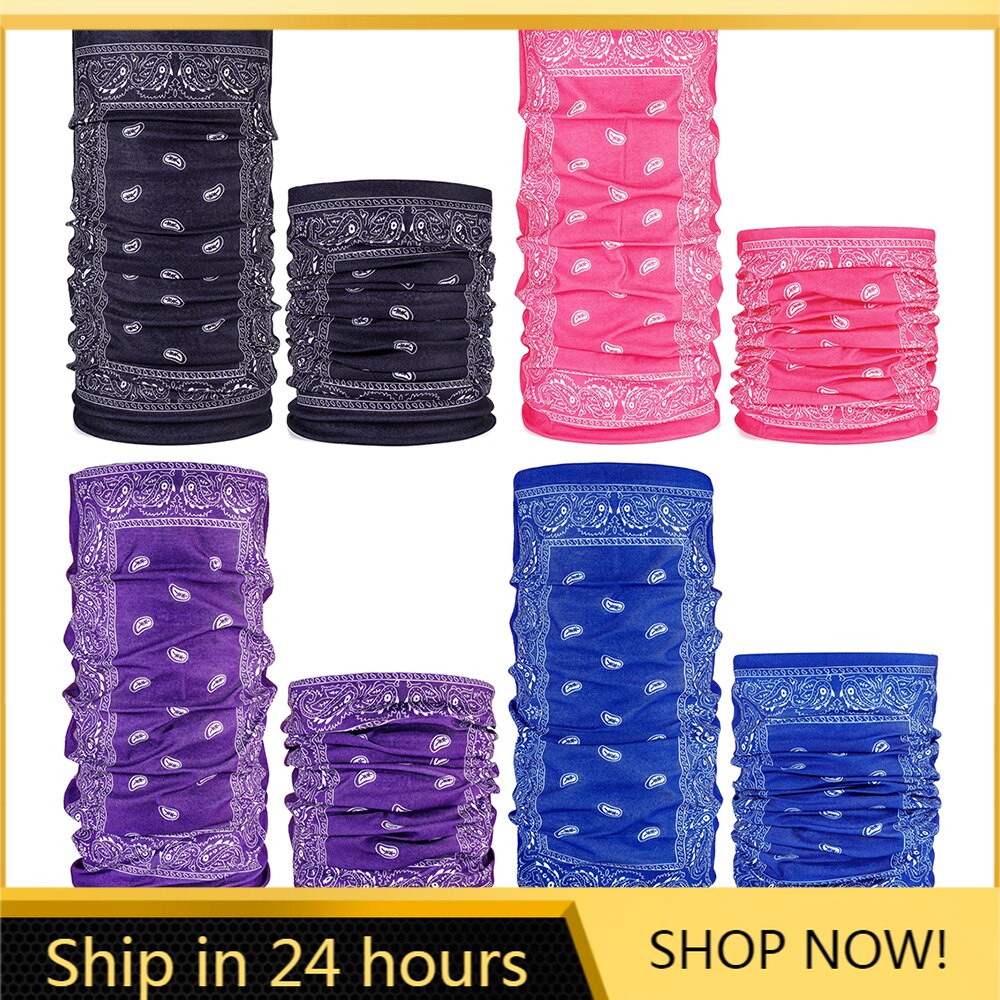 Beschermende bandana nekwarmers outdoor paardrijden kamperen masker bandana's zonbescherming bloemensjaal bloemen wandelsjaals gezichtssjaal