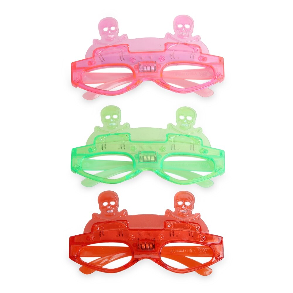 1pcs Flashing Led Glasses Halloween Christmas Glasses Luminous Light Up Glowing Eye Wear Bar Birthday Party Year: Style   4