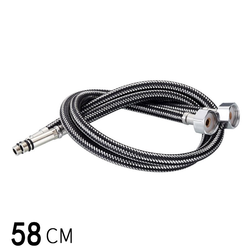 G1/2 g3/8 g9/16 38cm/58cm, 1 par de tubos de aço inoxidável flexível, para encanamento, torneira quente/fria, mangueiras de fornecimento de água, banheiro