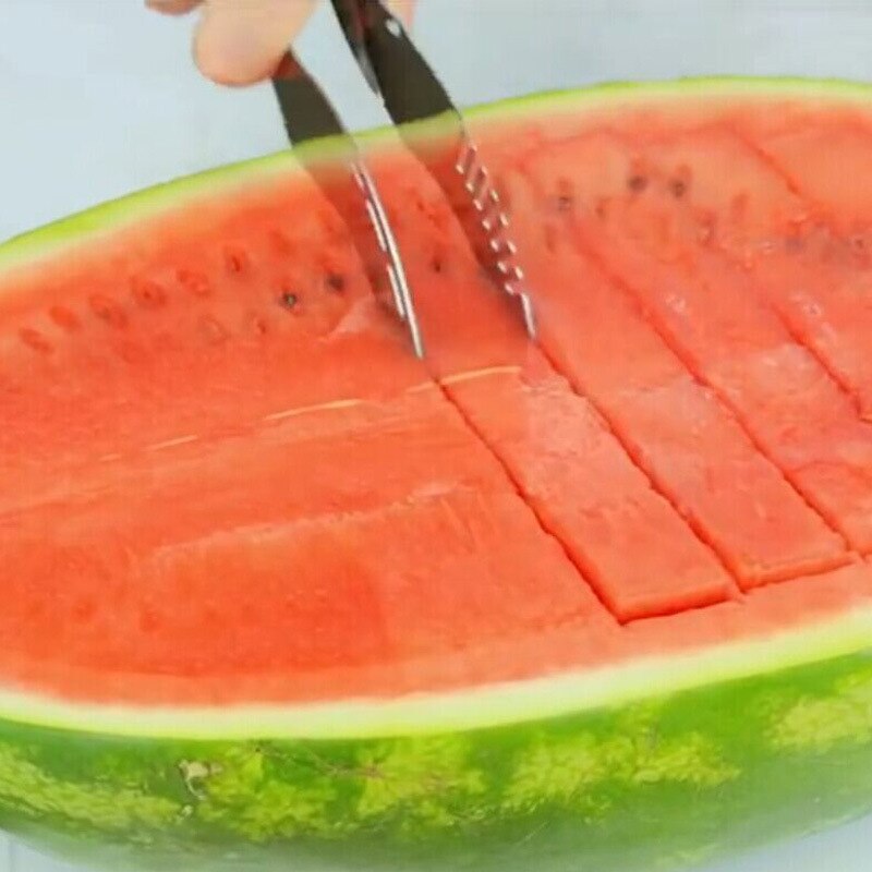 Watermeloen Snijden Artefact Rvs Watermeloen Snijden Multifunctionele Fruit Divider Snijden Apparaat