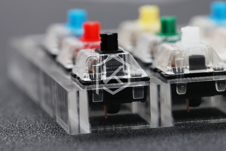 Probador de interruptor acrílico 2X2 2X3 3X3 4X4 7X7 9X9 para interruptores cherry mx