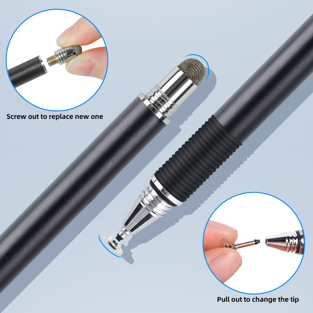 Universal 2 in 1 stylus penna ritplatta pennor kapacitiv skärm pekpenna för android mobiltelefon smart penna tillbehör