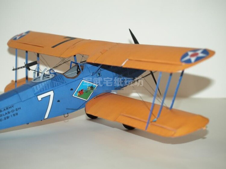 1:33 Scale US Douglas O-2H Scout DIY Handcraft PAPER MODEL KIT Puzzles Handmade Toy DIY