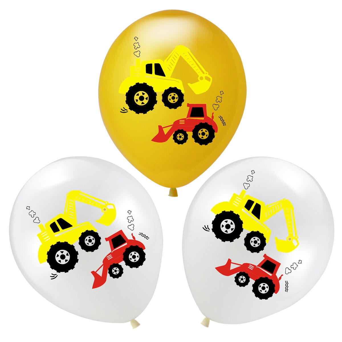 Ballon de dessin animé pelleteuse de voiture, véhicule d&#39;ingénierie, tracteur de Construction, pour enfants garçons, décorations de fête d&#39;anniversaire