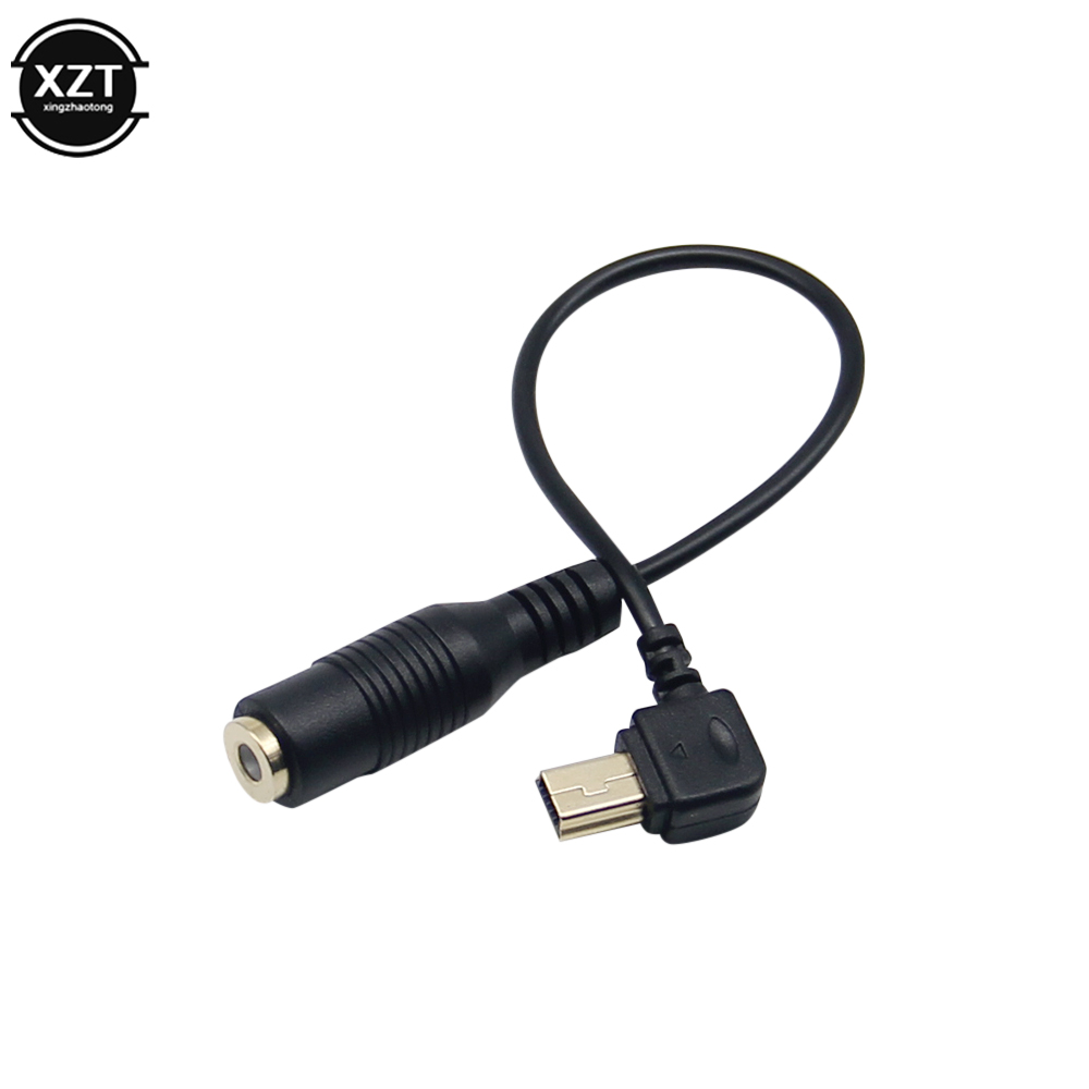 Micrófono de 3,5mm Mini USB micrófono externo adaptador de Audio Cable de transferencia para GoPro Hero 4 3 + accesorios de Cámara de Acción: Default Title