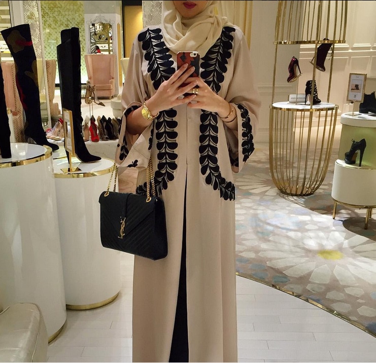 Moslim Jurk Abaya Dubai Caftan Jurk Islamitische Kleding Turks Arabisch Abaya Voor Vrouwen Jurk