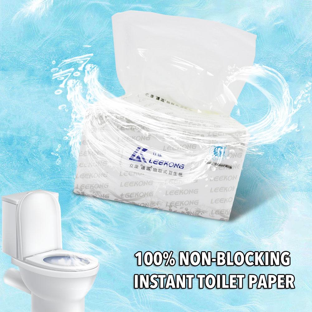 Native Wood Pulp Tissue Toilet Paper 460 sheets/Pack 4 Layers Soft Strong Paper Tissues for Hotel Home Household Kitchen Toilets