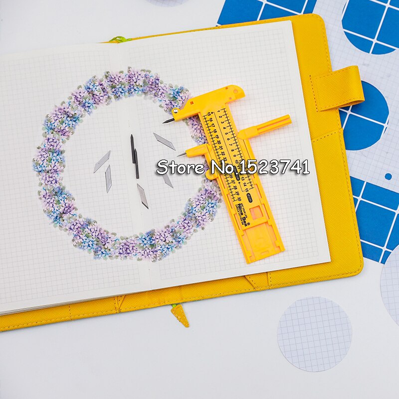 Compas multifonctions coupe-papier circulaire ajustable, outil de coupe circulaire modèle circulaire 1cm-30cm, accessoire artisanal