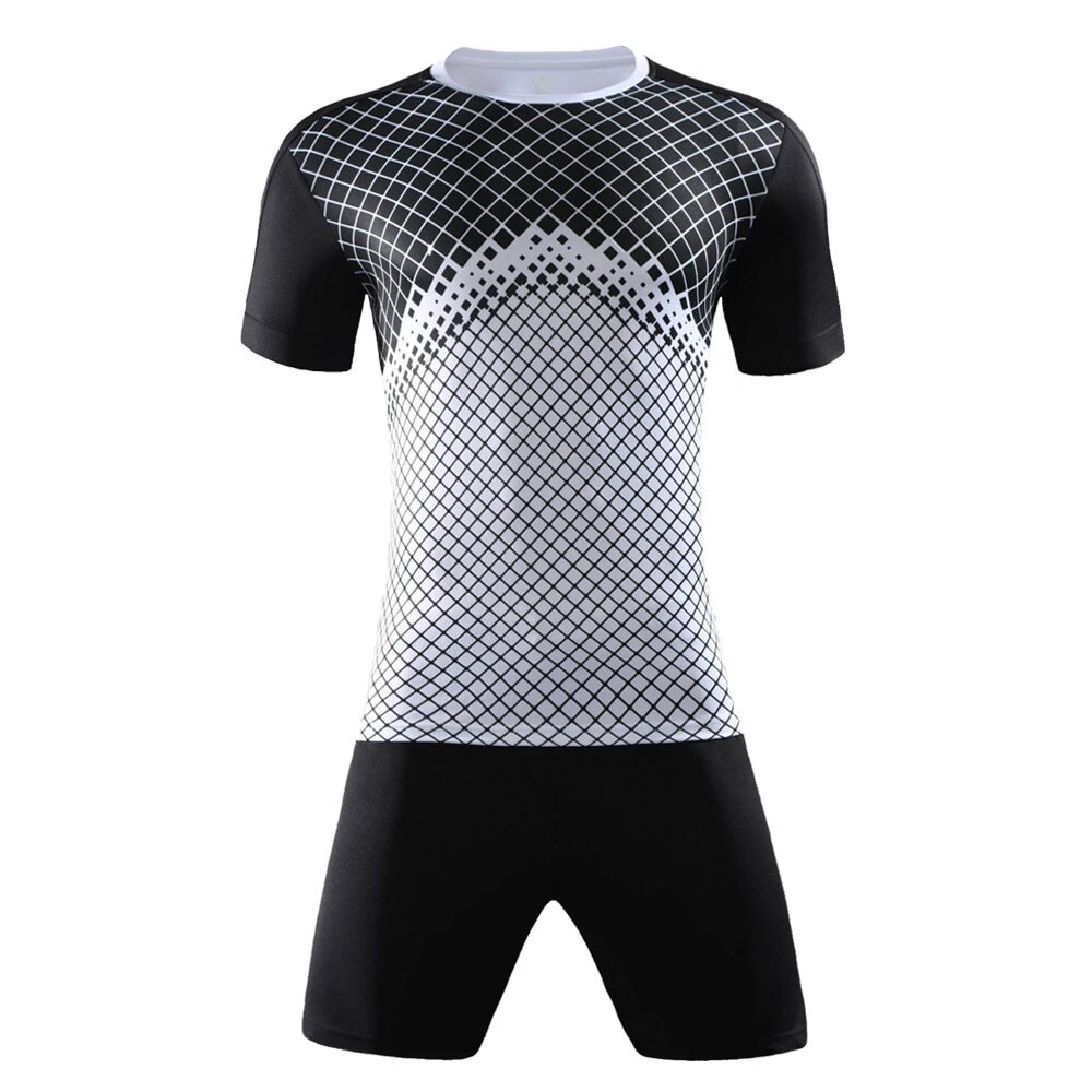 DIY Erwachsene Fußball Uniform Outfit Ausbildung Trikots Costom Fußball Trainingsanzug Trikots Fußball Kit survêtement fußball: White / M