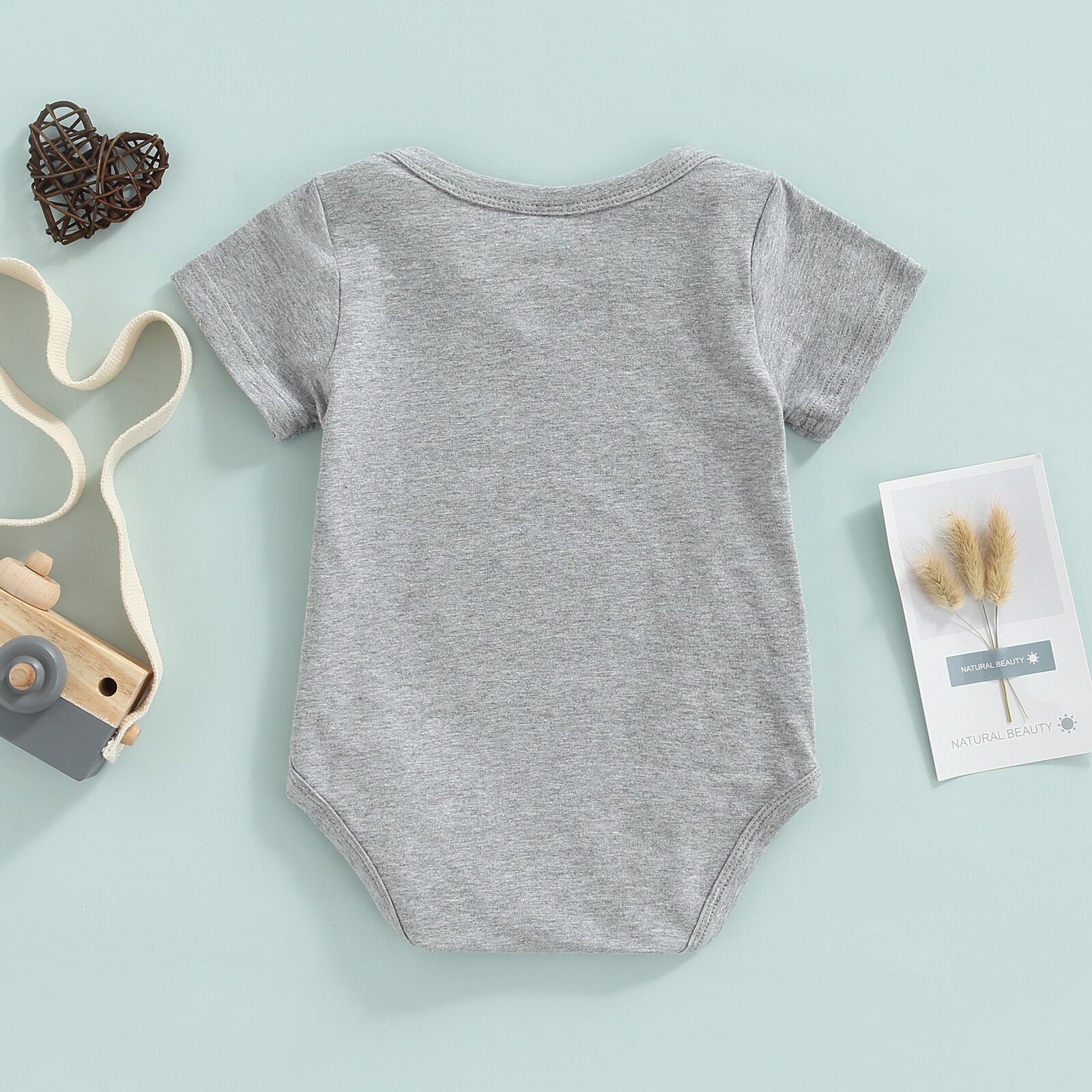 Baby-bodys mit buchstabenprint, kurzarm, sommer-Overall, kleidung und Outfits für mädchen und jungen