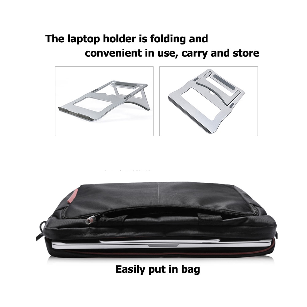 befon Foldable Laptop Stand Portable Adjustable Aluminium Folding Laptop Holder for macbook suporte notebook hp dell desk
