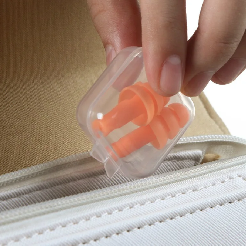 Tappi per le orecchie lavabili riutilizzabili per la protezione dell'udito del rumore di nuoto per dormire