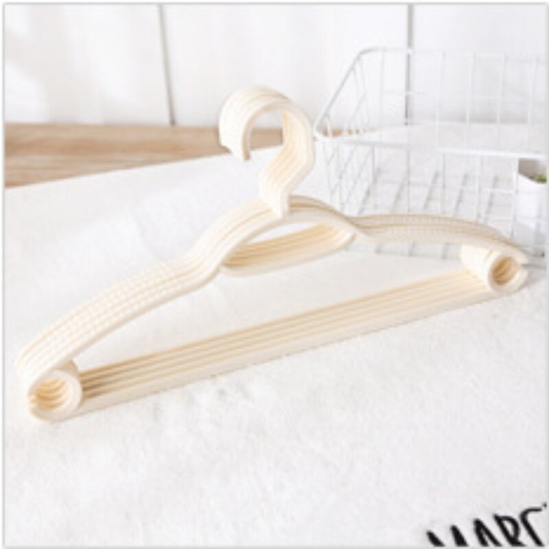 Non-slip Plastic Clothes Hanger Space Saving Coat Dress Hanger Laundry Storage Drying Hanger with Hook Towel Pant Hanger Rack: White
