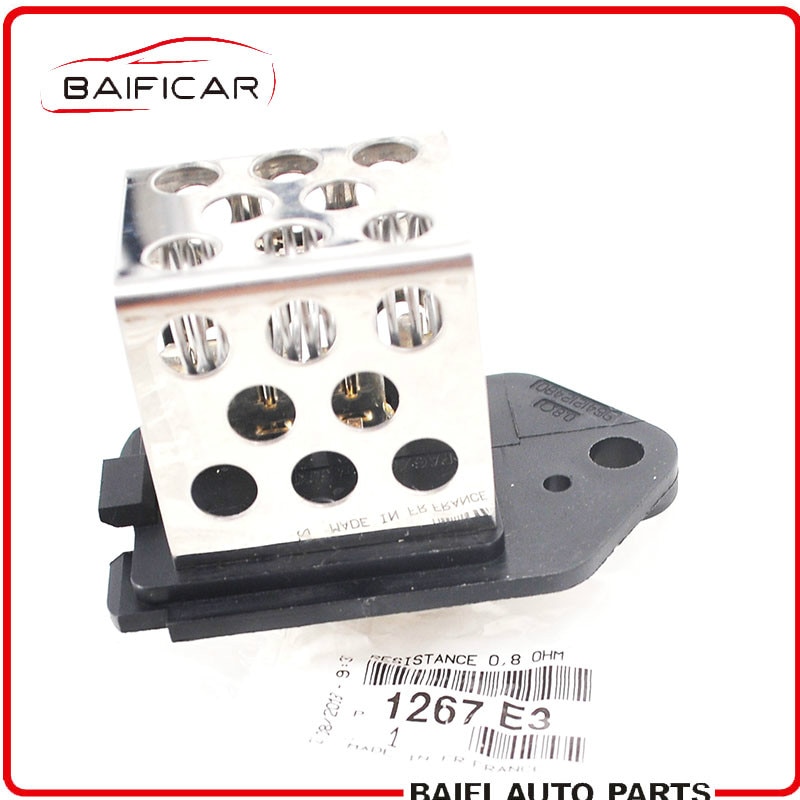 Baificar mærke ægte 0.8 ohm blæser radiator blæser motor relæ modstand 1267 e 3 til citroen  c2 c3 xsara peugeot 206 207 307