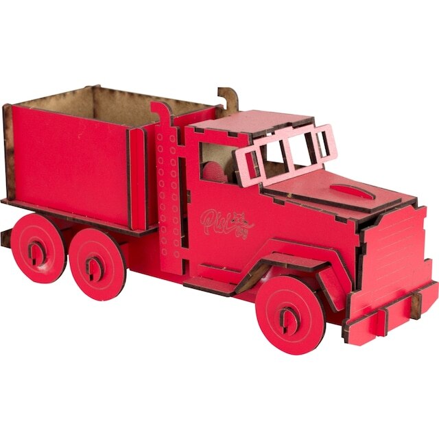 Wood Model Truck (RED) Wooden Toy 424746976