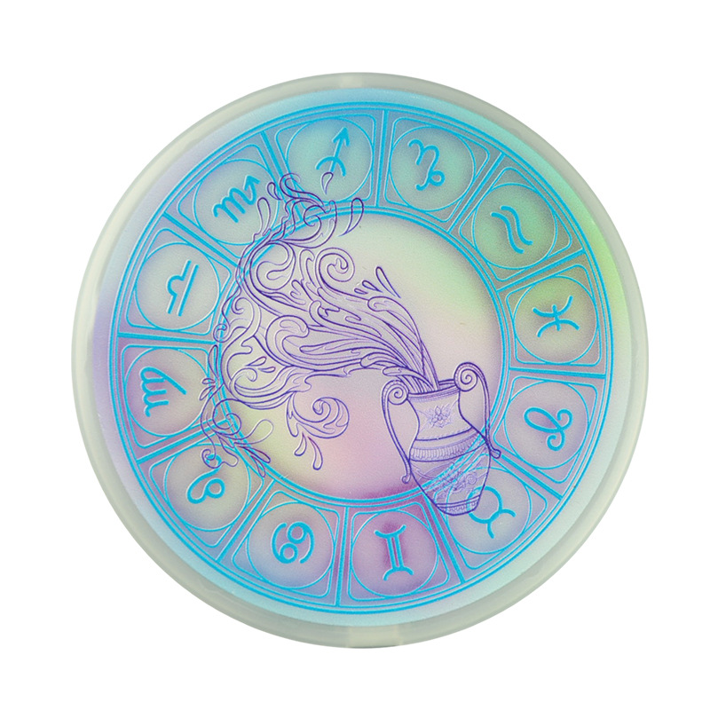 Magic Constellation Wireless Charger 15W Desk Quick Charging Pad Android Phones For Xiaomi Mi 9 Fast Charger With Led Light: Aquarius