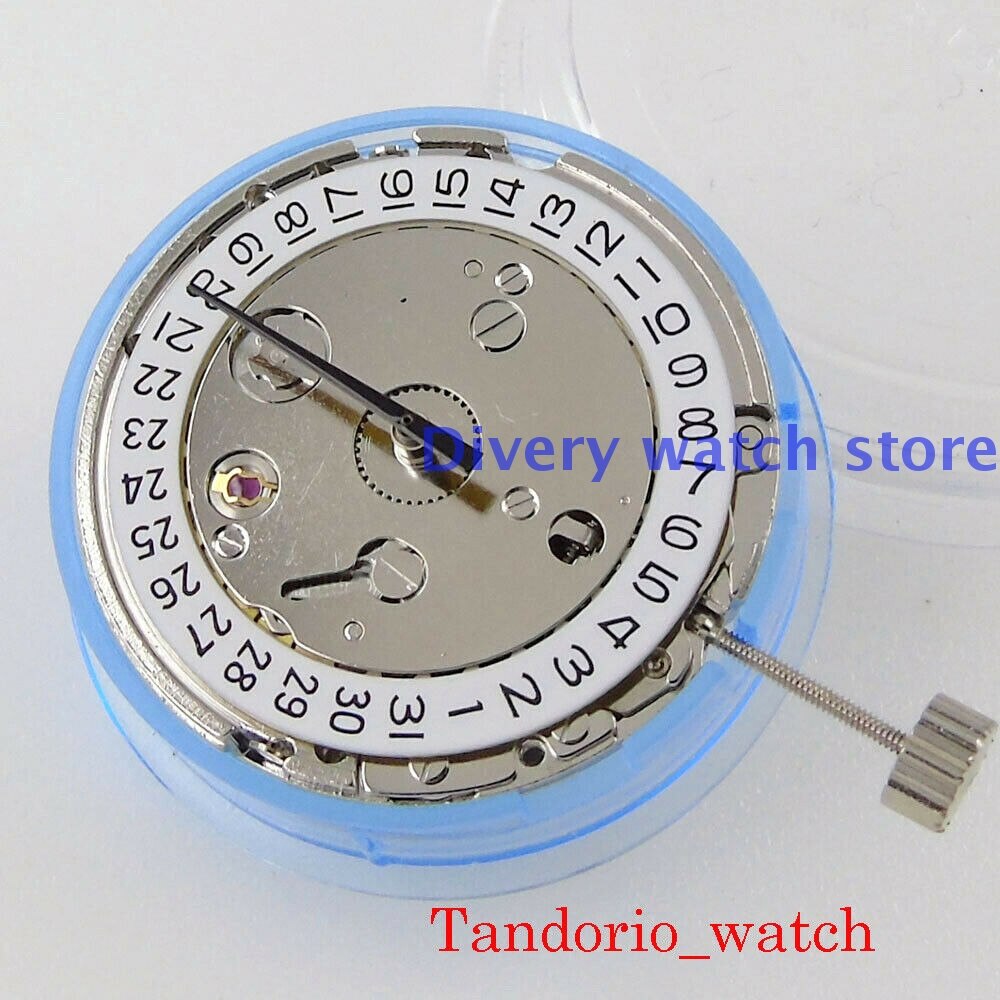Neue Uhr Bewegung Weiß Datum Rad Echtem Möwe/ST 1612 Automatische Bewegung