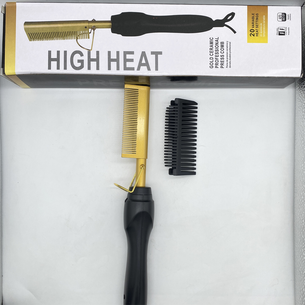 Peigne brosse à lisser les cheveux peigne pressage chaleur électrique brosses à cheveux électriques outils de coiffure