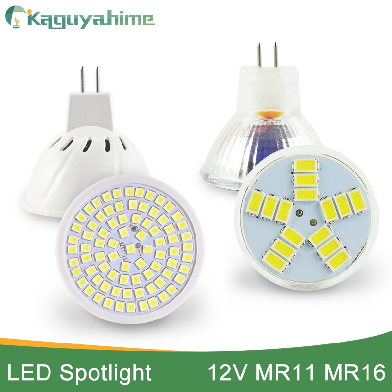 Kaguyahime LED MR16 12 V MR11 Lamp Spotlight lamp 80 LEDs DC 10-30 V LED Spot Light 6 W Lampara Warm Wit Koud Wit Bombillas