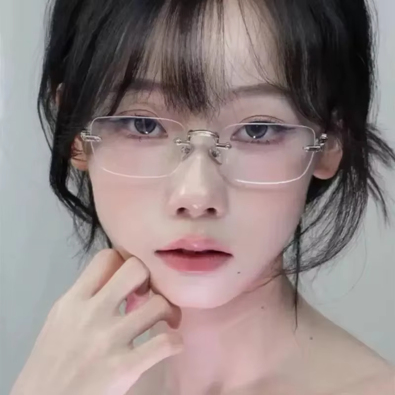 Gafas con montura cuadrada Retro para mujer y niña, gafas ligeras y cómodas antiluz azul, gafas de Color dorado, accesorios de