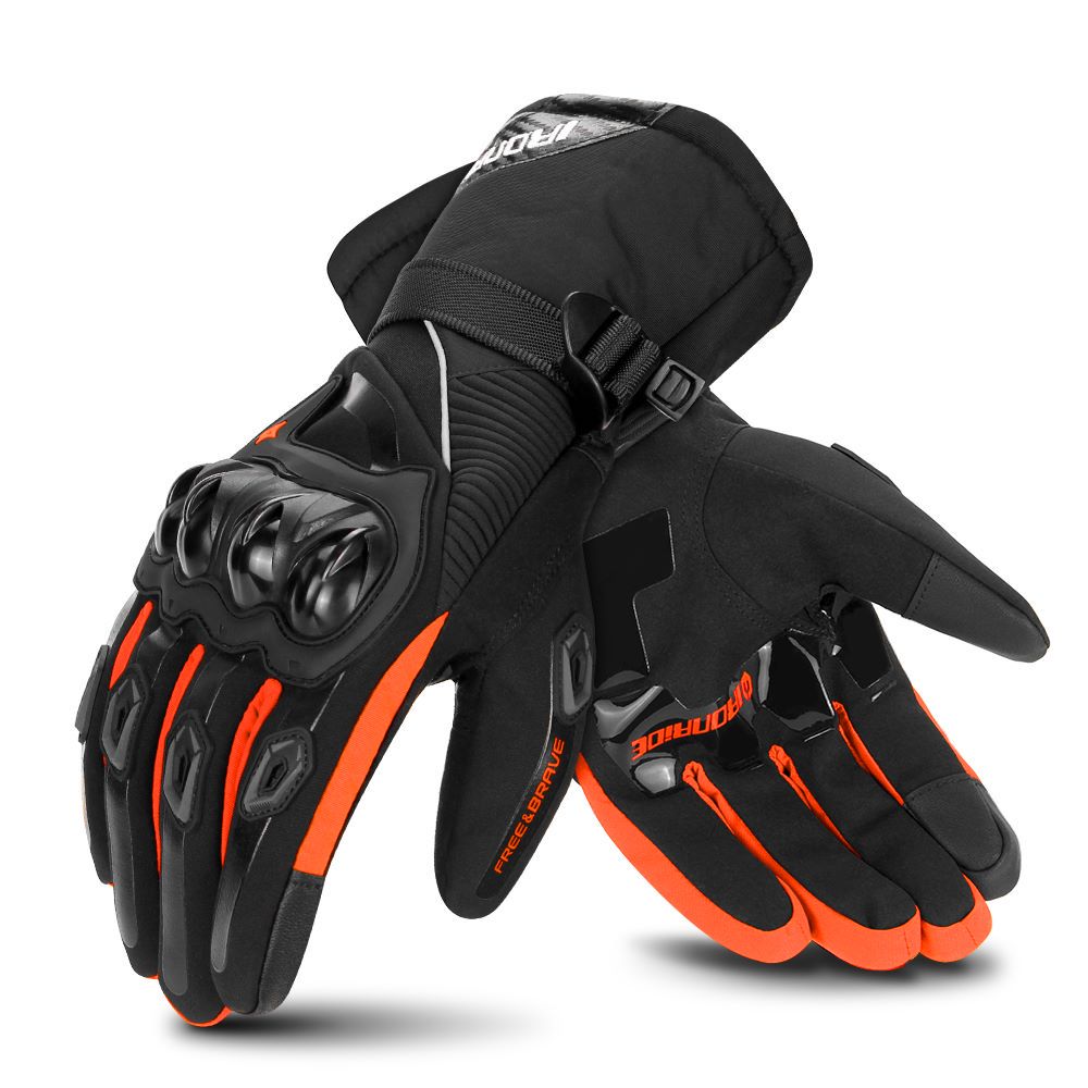 Guanti Moto invernali impermeabili Touch Screen uomo guanti Moto guanti protettivi antivento guanti Moto Motocross