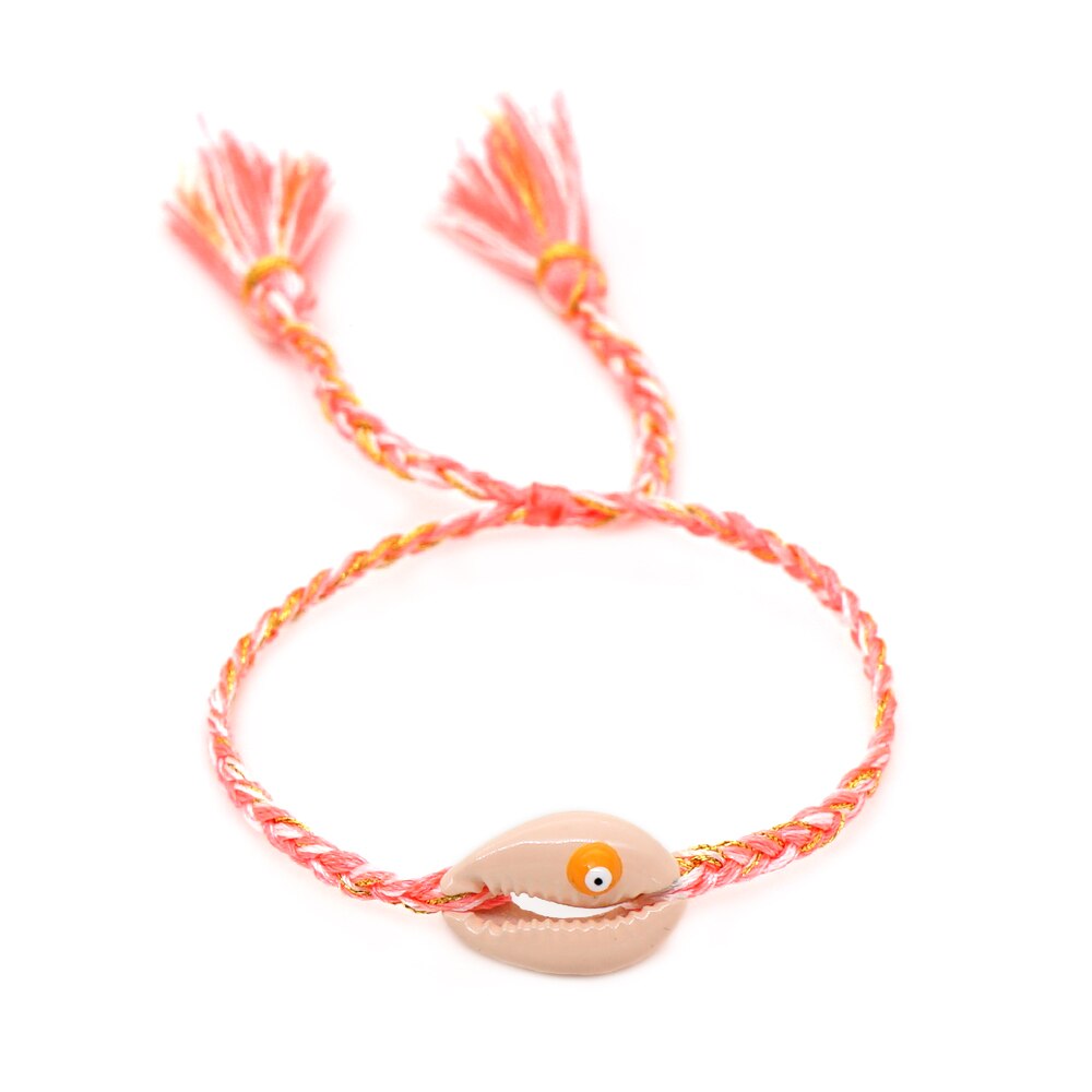 Go2boho Braccialetto di Amicizia Per Le Donne Borsette Intrecciato I Braccialetti Boho Gioielli Nodo Mare Borsette Nappa Fatti A Mano Tessuto Pulseras Mujer: B-B200060F