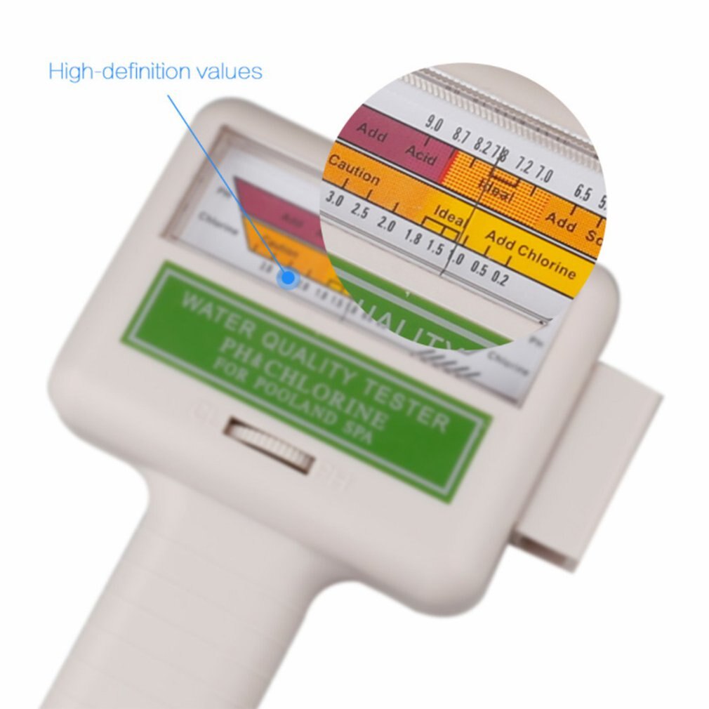 PH Tester Water Portabel PC101 Tester Swimming Pool Spa Aquarium PH Meter Water PH CL2 Chlorine Tester