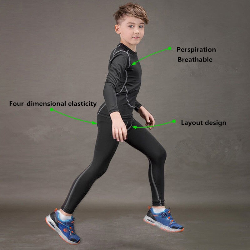 Thermisch ondergoed set kinderen winter warme lange onderbroek masculino snel drogend lang thermo ondergoed lucky john jongens kinderleggings