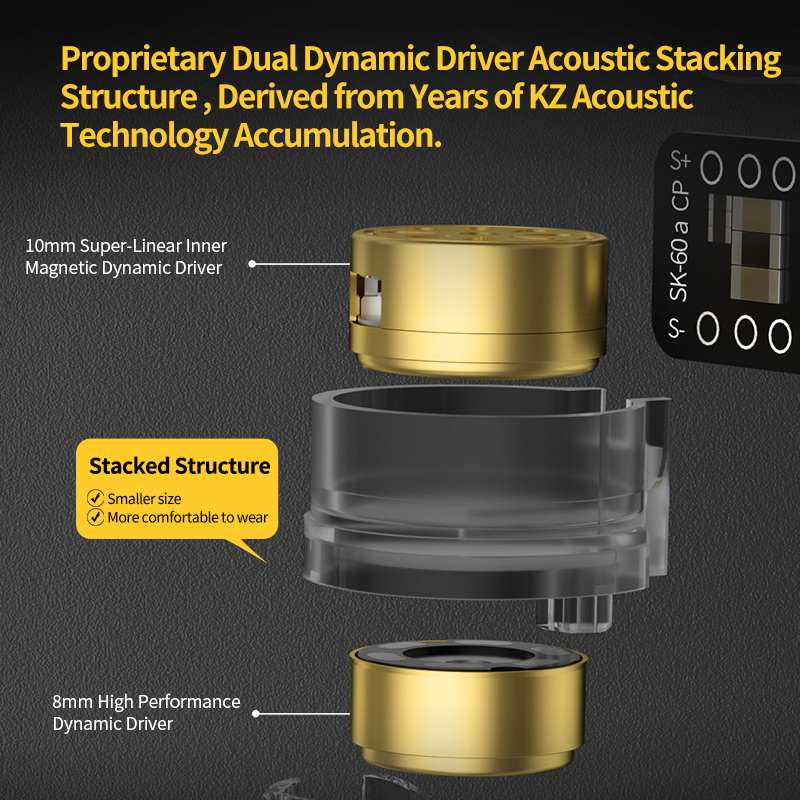 KZ Merga Earphones Bass Earbuds In Ear Monitor Headphones Sport Noise Cancelling HIFI Headset !