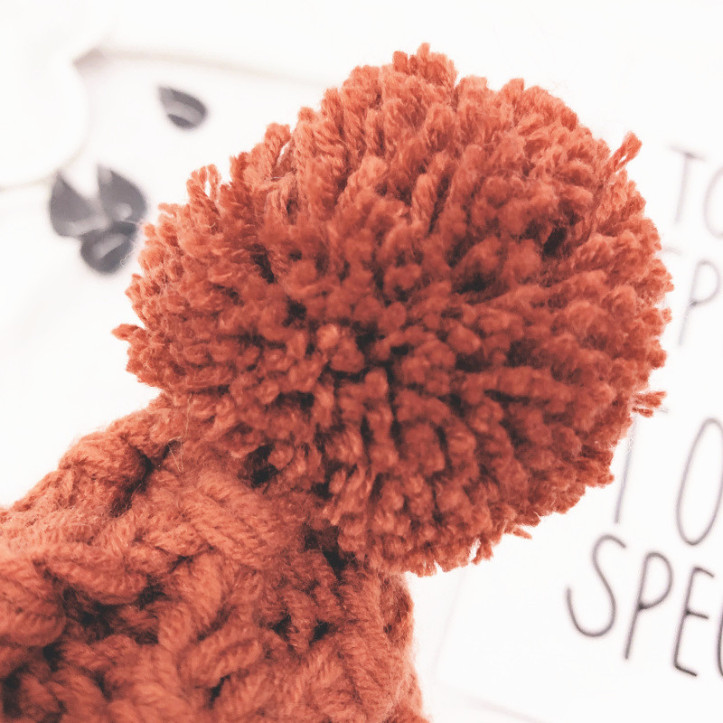 estilo niños sombrero de lana pequeña bola niños gorros tejidos 5 colores niña invierno accesorios gancho flor bebés todo fósforo Cap