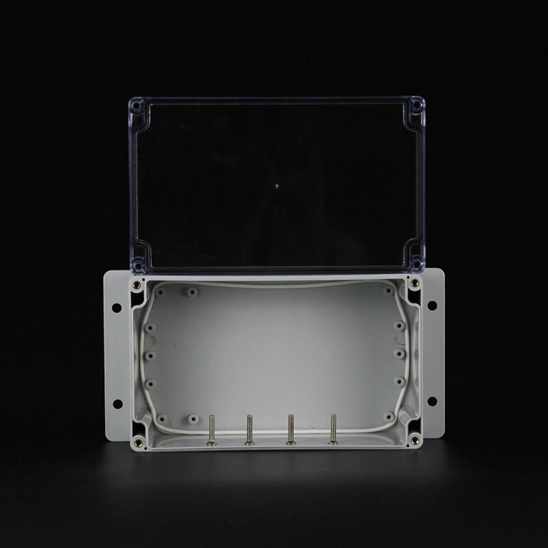 200x120x75mm ABS IP65 Waterproof Plastic Wire Junction Box With Mounted Distribution Clear Enclosure Transparent Project Case