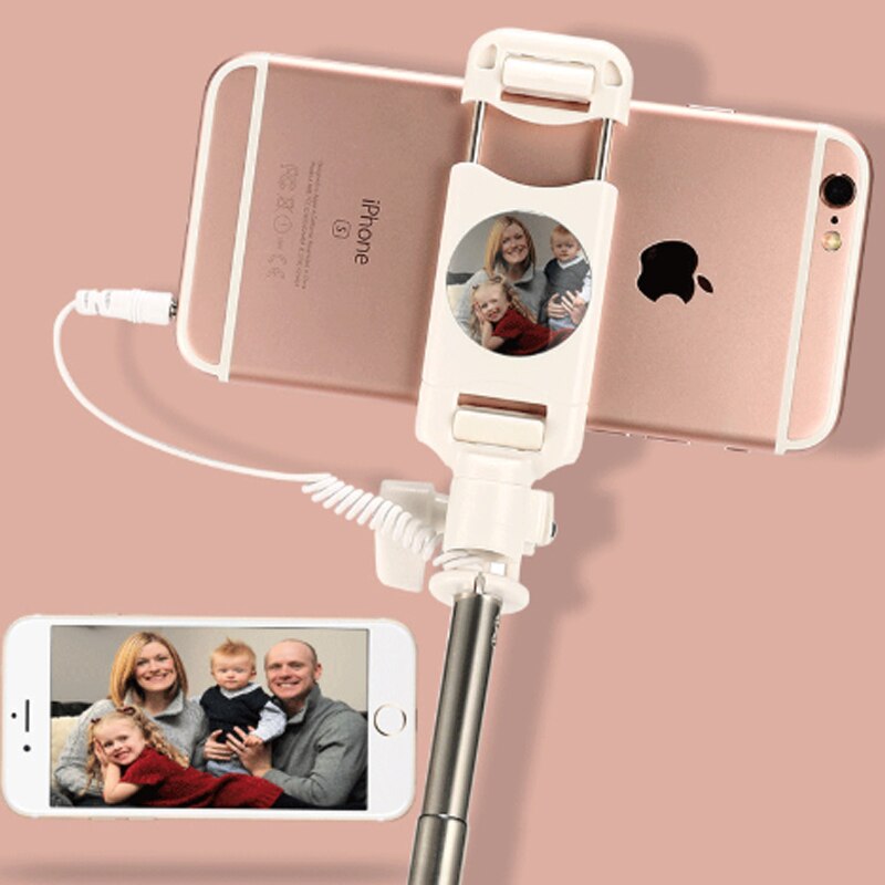 Selfie Stick 670mm Cable Remote Control Self-portrait Monopod Extendable Selfie Handheld Stick for iPhone for Android