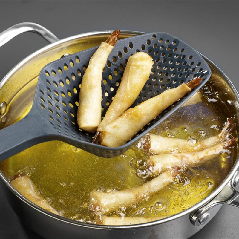 Kochen Schaufeln Gemüse Französisch Frites Sieb Scoop Nylon Löffel Große Sieb Suppe Filter Küche Werkzeuge Kunststoff Geschirr