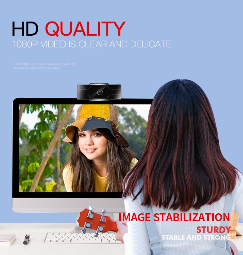 HD Webcam 2K 1080P 720P 480P With Microphone USB Camera For PC/Mac Laptop Desktop Video Call Desktop Web Camera