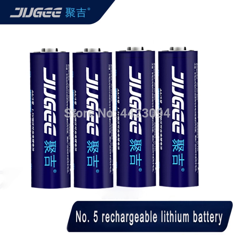¡Novedad de ! Batería de litio de polímero de litio recargable AA JUGEE 1,5 v 3000mWh, actualización de última tecnología
