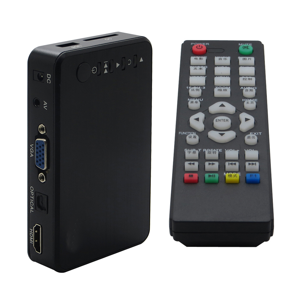 1080P Full HD Mini Autoplay HDD Media Player With SD/U Disk AV/VGA SD Output Support MKV RMVB WMV