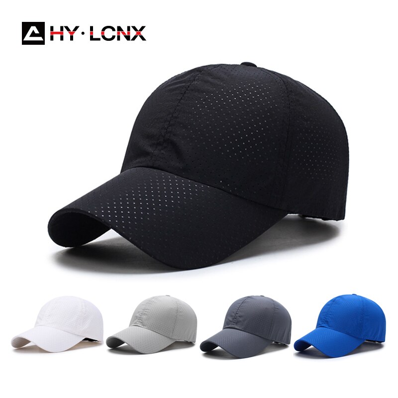 Lente Zomer Vrouwen Katoen Ademend Volledige Netto Zon Baseball Cap Mannen Outdoor Sport Reizen Verstelbare Monochroom Cap