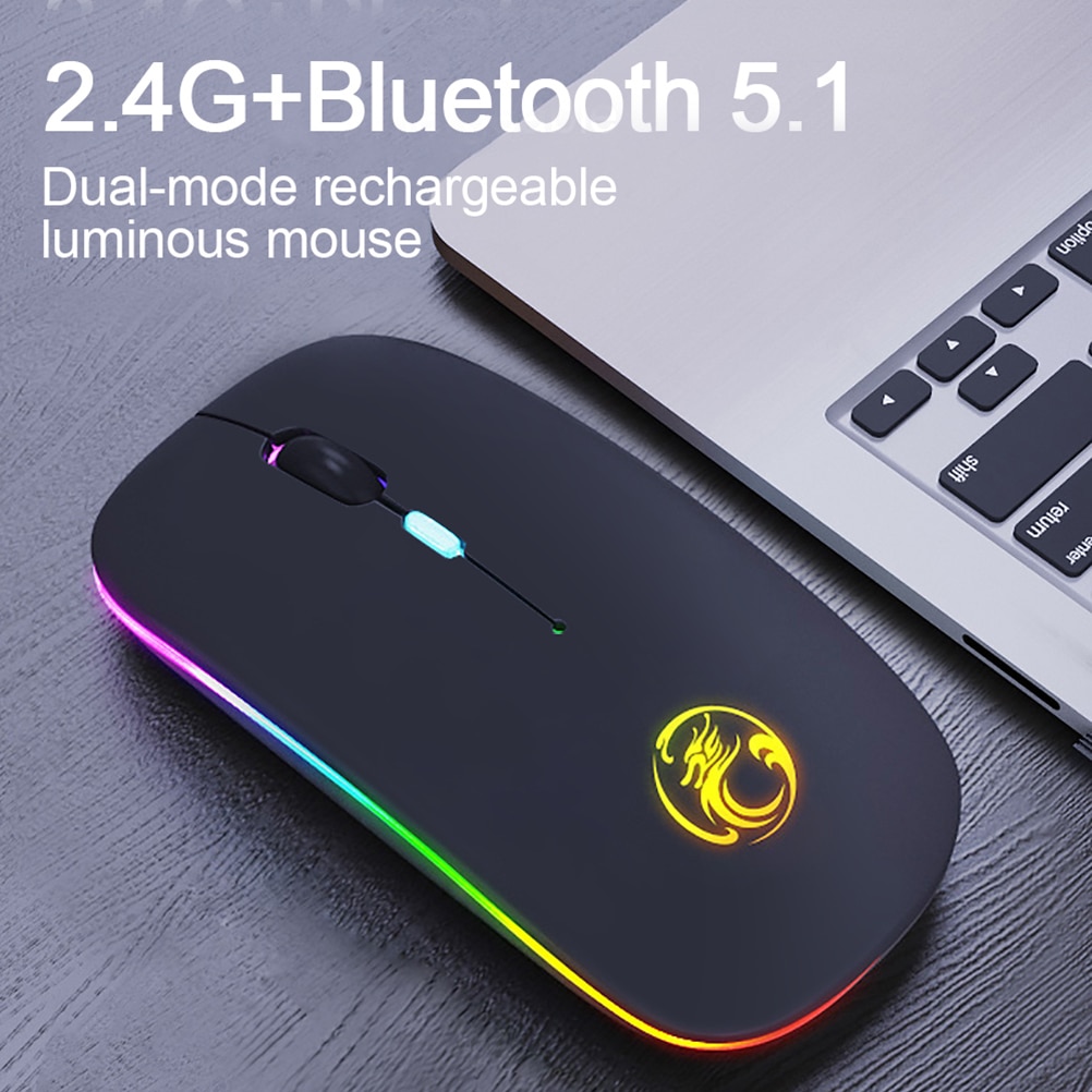 Mini Wireless Keyboard And Mouse RGB Bluetooth Keyboard Mouse Set Backlight Russian Keyboard For Computer Phone Tablet PC Ipad