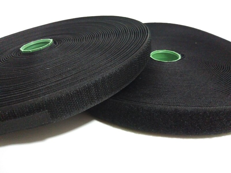 2Rolls/Set 2Cm * 25Meter Naai Op Klittenband Bevestiging Tape Voor Kleding Wit Of zwart Haak Lus Stof Fastener