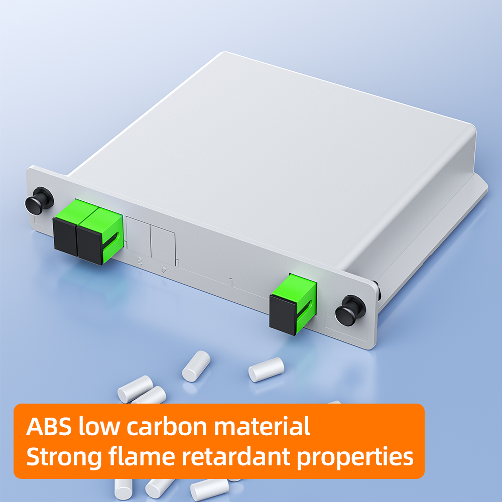 SC APC PLC 1x2/16 Fiber Optic Splitter Box Cassette Card Inserting PLC Splitter FTTH Fiber Optical Coupler Splitter