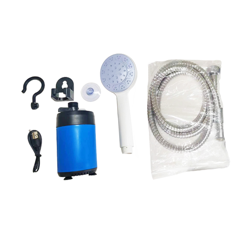 Ducha portátil para acampar al aire libre, ducha eléctrica de mano con batería, compacta, recargable