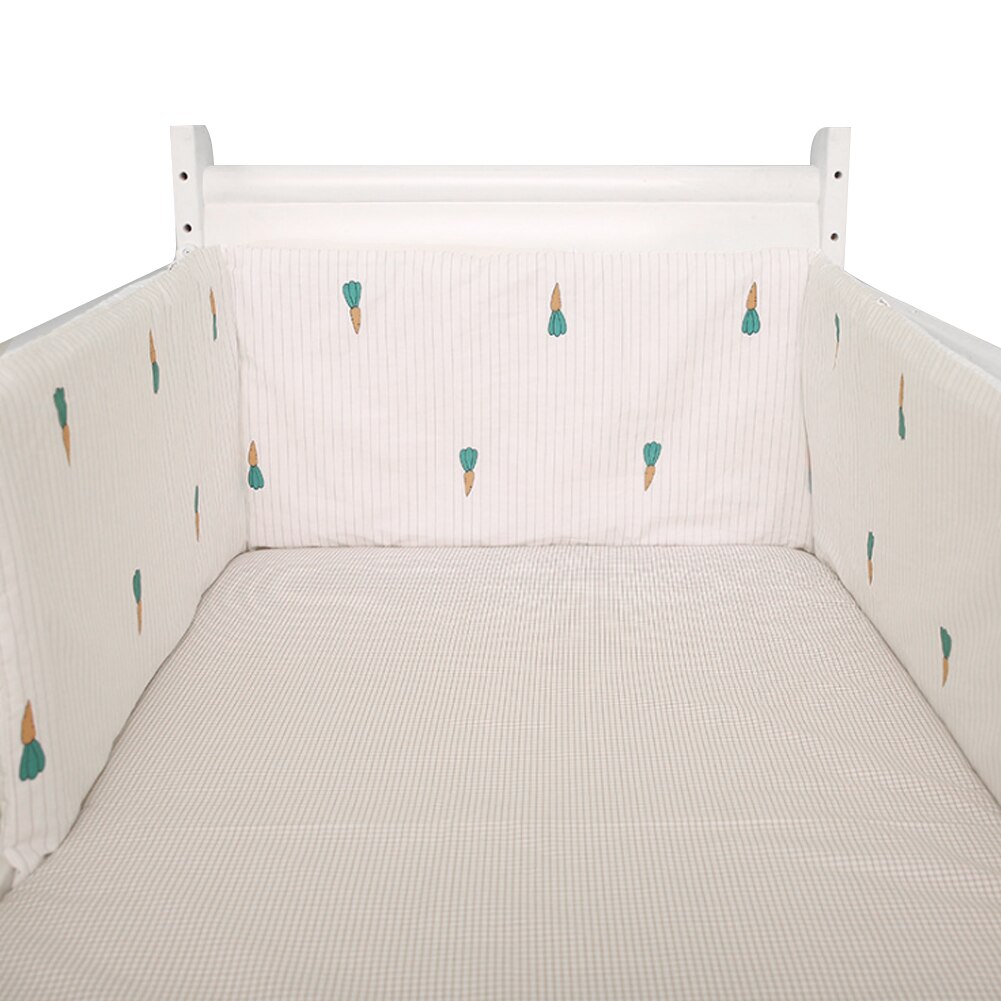 Almofadas em forma de u macio algodão mistura protetor berçário cama lavável destacável casa anti-colisão bebê seguro decoração berço pára-choques