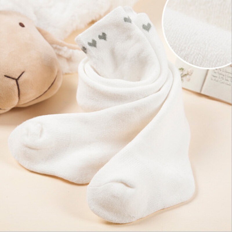 Medias de algodón para bebés de 0 a 24M, medias cálidas de invierno para niños y niñas, bonitos para recién nacidos: Blanco / S