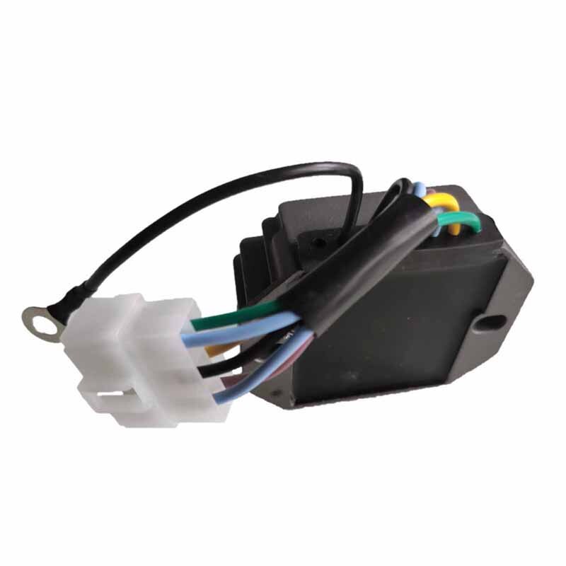 Regulador de voltaje de H1550-64600 para Tractor Kubota, regulador de voltaje de 12V 15533-64600 con 6 pines, B5200 B6200 B7200 B8200 B9200