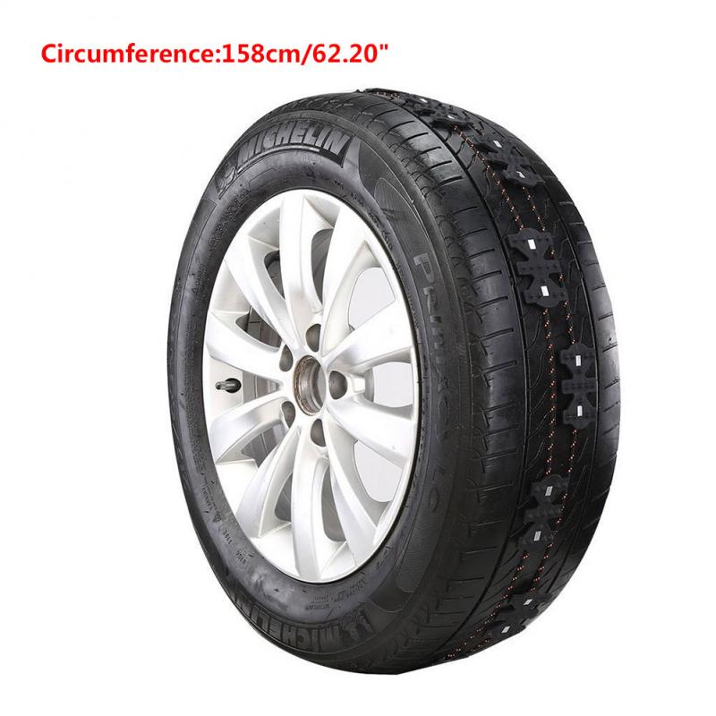 Neumático de rueda antinieve Universal de alta resistencia, 2 uds., cadena de emergencia antideslizante para coches, camiones, SUV, vehículos MPV: Default Title