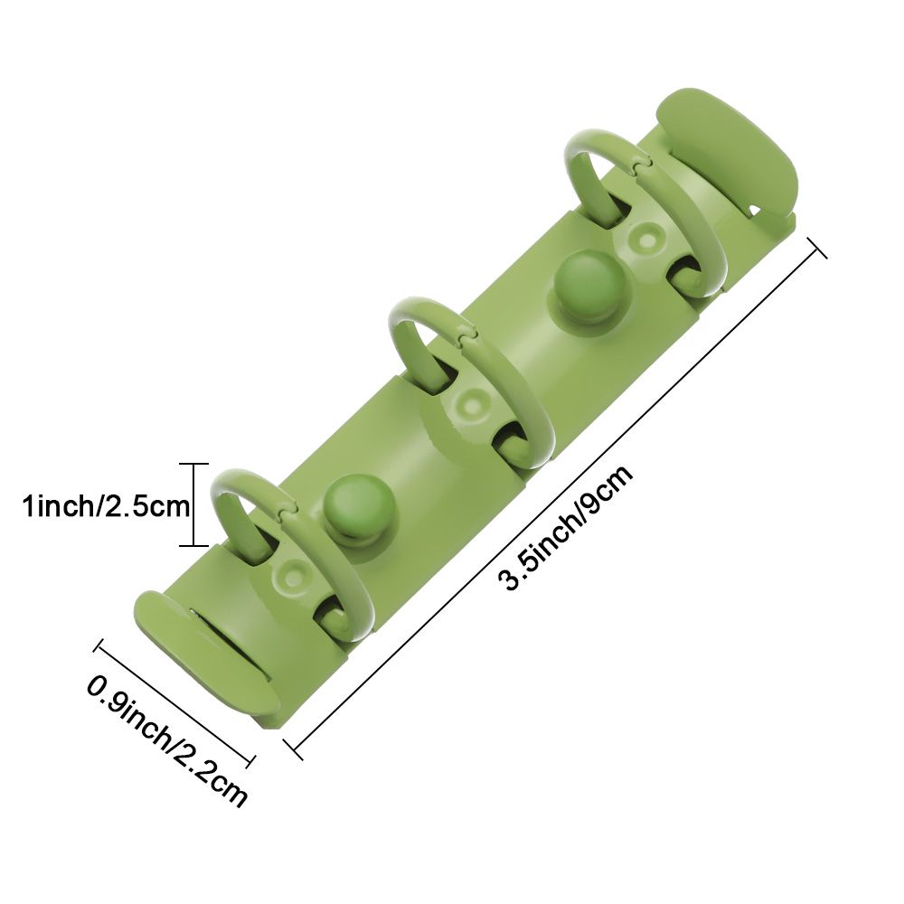 Metal Binding Clips Spiral Rings Binder Clip With 2 Pairs of Screw For Diary Notebook Planner A5 A6 A7 Binder Clip File Folder