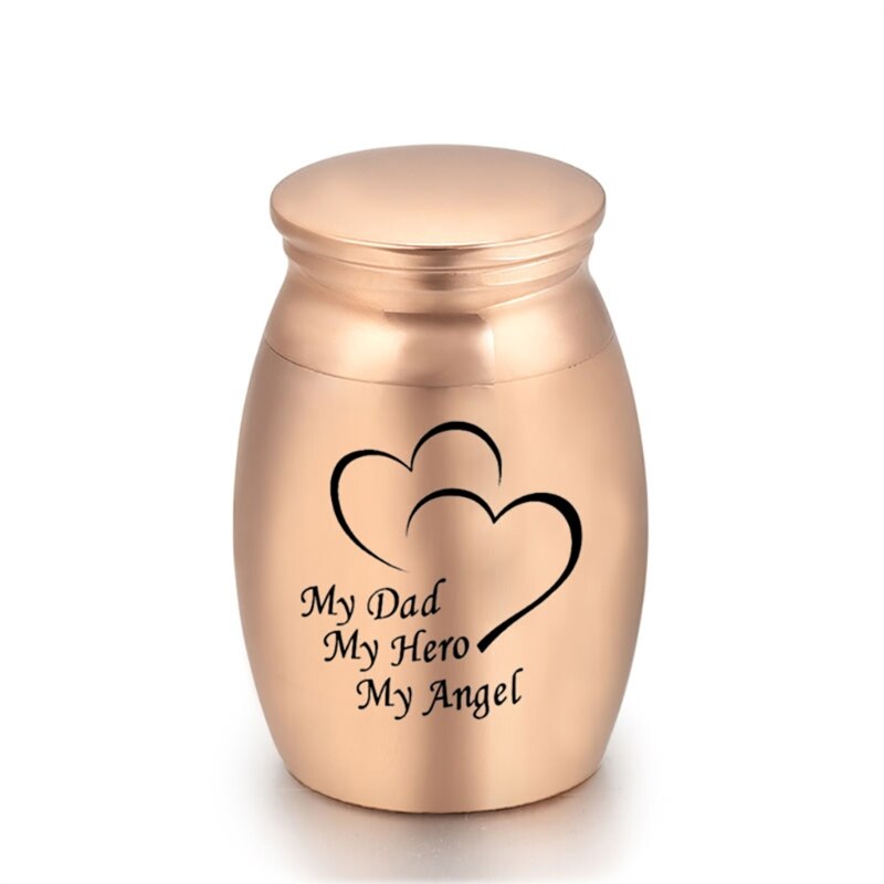 Kleine urnen voor menselijke as, mini-urn voor huisdieren, as van roestvrij staal: Rgd -55