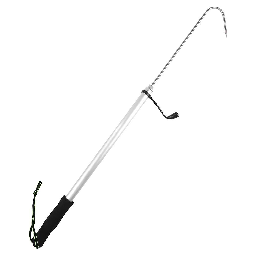 60/90/120Cm Intrekbare Vis Gaff Professionele Telescopische Sea Fishing Spear Hook Gripper Rvs Visspeer speer: 120CM